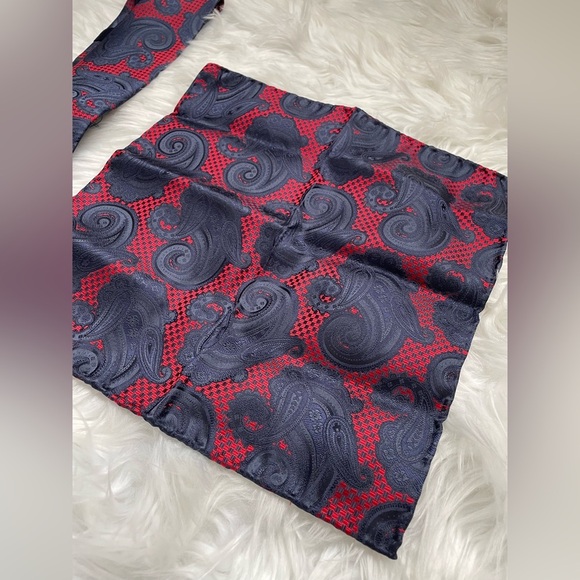 Italo Ferretti | Men’s 100% Seta-Silk Tie and Pocket Square Made in Italy - Picture 13 of 16